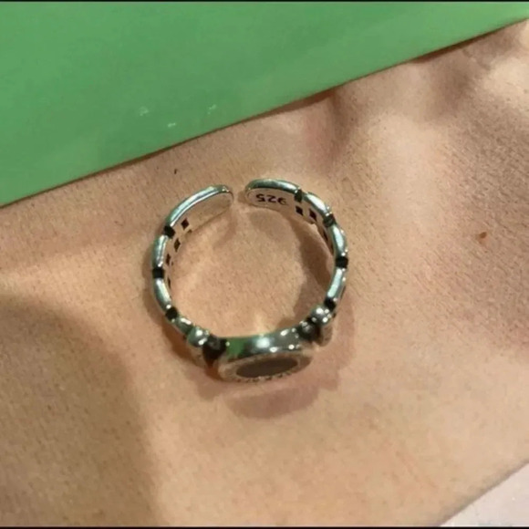 925 Sterling Silver Finger Rings Jewelry Creative
Black Circle - Picture 5 of 7